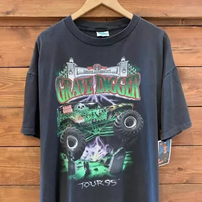 Grave Digger Monster Truck Tour 95 Black Unisex T Shirt All Size S-5XL KH2990 • $16.99