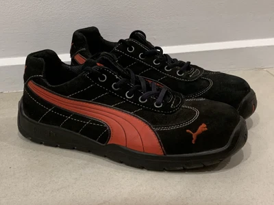 $78 • Buy Men’s Puma Steel Cap Safety Shoes Silverstone Work Shoes Black/Red Size 43 EUR
