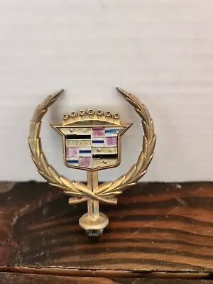 Vtg Gold 3” Cadillac Hood Ornament Emblem - Crack One Side🔥🔥🔥 • $37.99