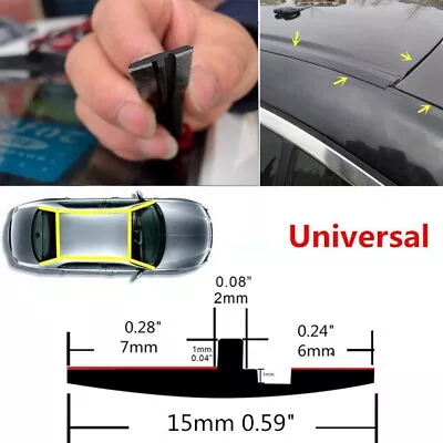 Dustproof Car Roof Seal Strip Universal Professional 10ft Rubber Door Gutter • $16.18