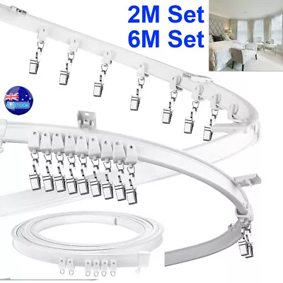 Caravan Window Curtain Track Flexible Rail RV Truck Motorhome Ceiling Slide Rod • $21.59