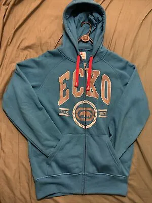 Used Light Blue Ecko Unltd. Zip Up Hoodie Tracksuit Jacket - UK Men’s Size S • £5