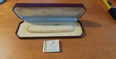 Vintage Jewellery - Lotus De Luxe - Lotus Simulated Pearls / Pearl Necklace With • £20