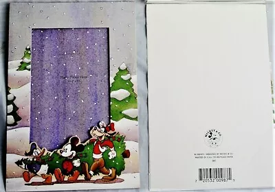 RARE!#987 Amazing Photo Frame 12pcChristmas Greeting Card Mickey Donald Goofy  • $17.50