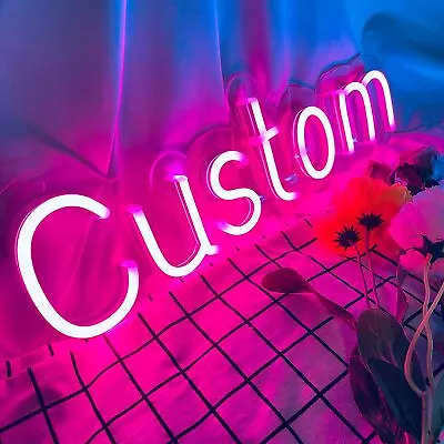 Free Design Custom Neon Sign Led Light Bedroom Wedding Birthday Party Decor Gift • $18.25