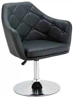 Beauty Hair Salon Chair BLACK PU Leather CHAIR 360' SWIVEL HEIGHT ADJUSTMENT • £85.46