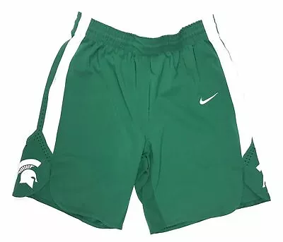 Nike Michigan State Spartans Basketball Game Shorts Men's L Green White 867741 • $18.43