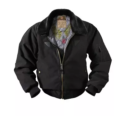 Rothco 8640 Black Vintage B-15A Bomber Jacket • $93.99