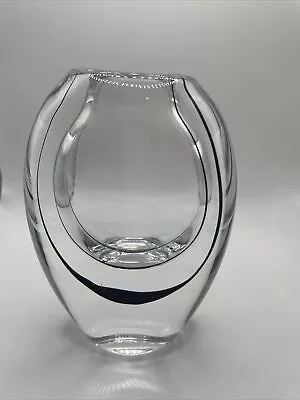 1950s Vintage Vicke Lindstrand For Kosta Boda 'Contour' Crystal Glass Vase • $55