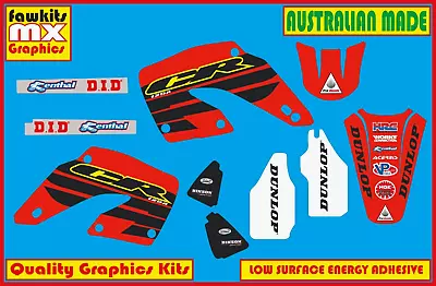 Honda Cr125 2000-2001  Factory Mx Graphics Kit Sticker Kit Stickers Decals • $135
