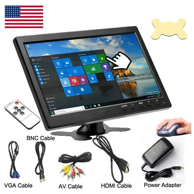 10.1  Inch LCD CCTV Monitor HD PC Screen HDMI VGA BNC AVI For Car Truck Computer • $64