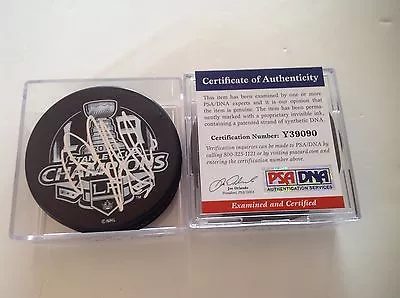 Darryl Sutter Signed 2014 Stanley Cup LA Kings Puck PSA DNA COA Autographed B • $74.99