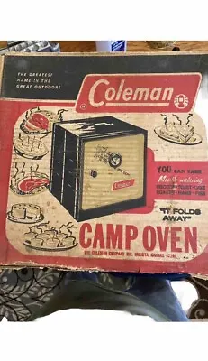 Vintage Classic Red Box  Gold Door 1960's Coleman Camp Oven • $40