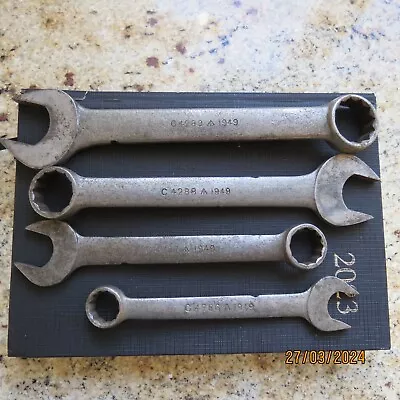 Old WW2 Military Combination Spanners Super Vincent Chrome. Crowsfoot 1949. • £5