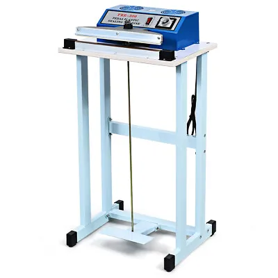 12  Foot Pedal Impulse Sealer Heat Plastic Bag Sealing Machine Utility W/Cutter • $79.99