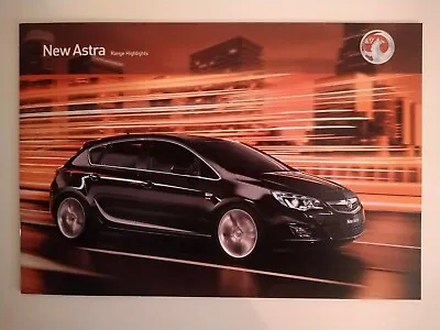 VAUXHALL ASTRA MK6 S Exclusiv SRi VX Line SE Elite 1.4i 1.6i Turbo Brochure 2009 • $4.87