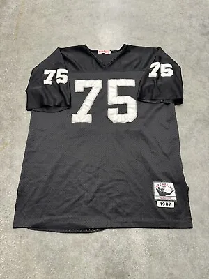 Mitchell Ness Howie Long Raiders Jersey Men 52 XXL Stitch Authentic Black NFL   • $63.96