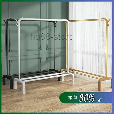 Heavy Duty Clothes Rail Rack Garment Hanging Display Stand Shoes Storage Shelves • £2.89