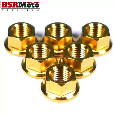 Kawasaki Z900 Z900RS Titanium Sprocket Nuts 2017-2023 All Models Gold • £27.95