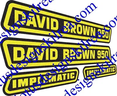 David Brown 950 Implematic Tractor  Stickers / Decals • £23.85