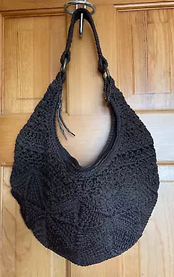 SAK Brown Crochet Purse • $25