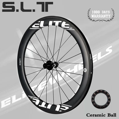 $718 • Buy ELITE SLT AERO Brake Surface Carbon Wheelset RA18 Ceramic Bearing Hub Clincher