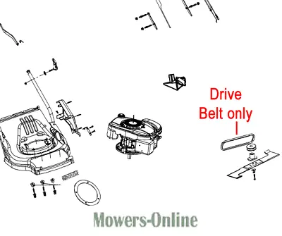 Genuine Lawnflite LF43SPBR / Sanli LSPR42 Lawnmower Drive Belt A710 XX101326 • £18.04