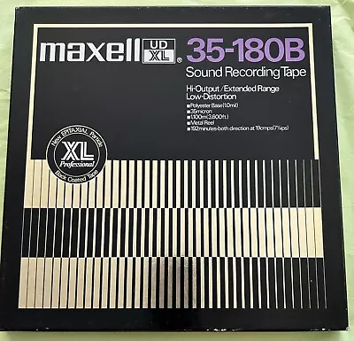 Vintage MAXELL UD XL 35-180B PROFESSIONAL 10.5  X 1/4  Reel Tape • $30