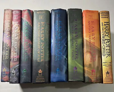 Harry Potter Complete Hardcover Set 1-7 + Cursed Child. JK Rowling-- 1st Ed  VG • $79.99