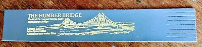 £4.06 • Buy Humber Bridge 🌉 Yorkshire Vintage Grey Leather Bookmark EXCELLENT FRONT!!! B92