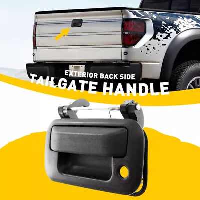 $12.99 • Buy Black Exterior Tailgate Door Handle For 2004-2014 Ford F-150 Truck With Keyhole