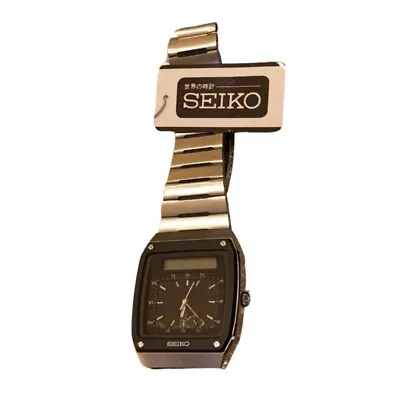 SEIKO Digital Analog Watch H357-5010 Deadstock 80s Vintage Unused • $169