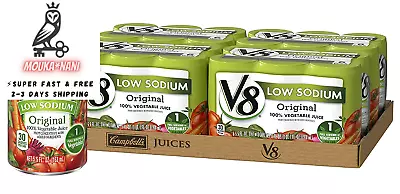 $22.64 • Buy V8 Low Sodium Original 100% Vegetable Juice, 5.5 Oz. Can (Total Of 24)