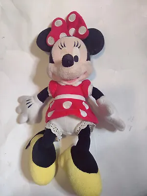 Disney Parks Original Minnie Mouse Plush 13  Stuffed Animal Soft Toy Authentic • $10.99