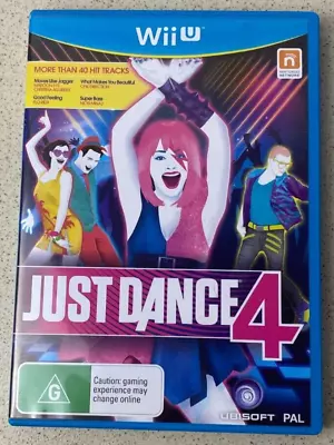 Just Dance 4 - Nintendo Wii U Game - AUS PAL - COMPLETE • $13.99