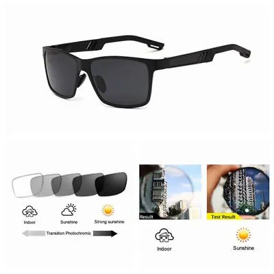 Men's Retro Aluminum Magnesium Bifocal Transition Photochromic Reading Glasses • $23.99