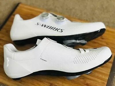 S-Works 7 ROAD SHOES Carbon 43.5 WHITE Specialized 10.25 Men Cycling INDOOR ONLY • $238.80