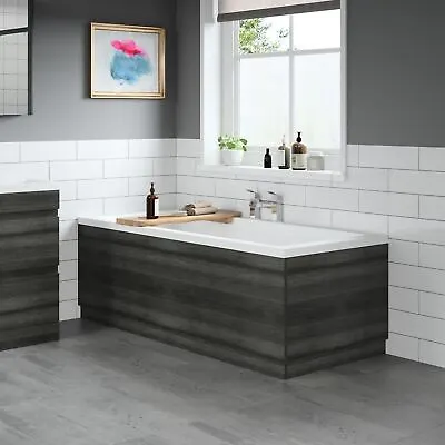 £89.97 • Buy Modern Bathroom 1700 Front & 750 End Bath Panel Pack MDF Charcoal Grey Plinth