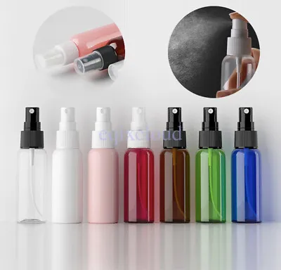 Bulk 1.7 OZ 50ml Empty PET Perfume Mist Sprayer Pump Spray Bottles Containers • £27.96
