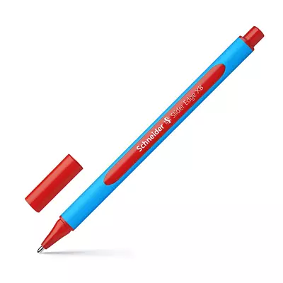 Schneider Slider Edge Triangular-Barrel Viscoglide Ballpoint Pen Red XB • $5.99