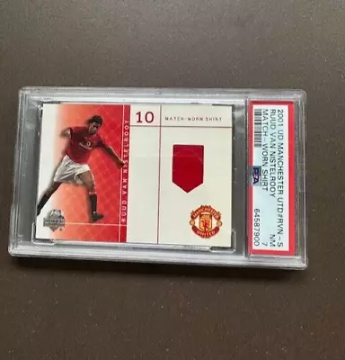 2001 Upper Deck Manchester United Ruud Van Nistelrooy MW Shirt PSA 7 NM • $14.50