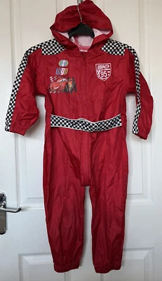 £16.99 • Buy Disney Cars Lightening McQueen. George Red Hooded Splash Puddle Suit. 4-5 Years