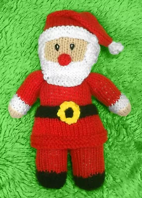 KNITTING PATTERN - Father Christmas Santa 23 Cms Soft Plush Toy • £3.25