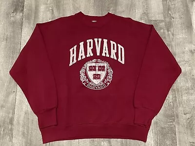 Vintage Harvard University Crewneck Sweatshirt NCAA College 90s • $24.99