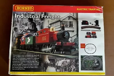 Hornby R1015 Industrial Freight Set + Track Pack A + Crane • £10