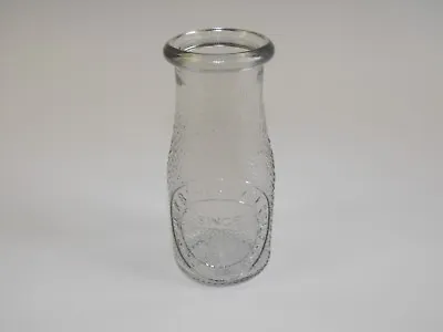 New 5 3/8  Tall Clear Miniature Milk Glass Jug Jar Decorative 2.4  OD 7.5 OZ • $2.99