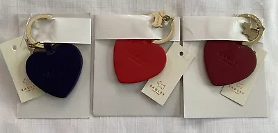 £17.99 • Buy Radley - My Radley Heart Keyring With Metal Scottie Dog New Red Pink Or Purple