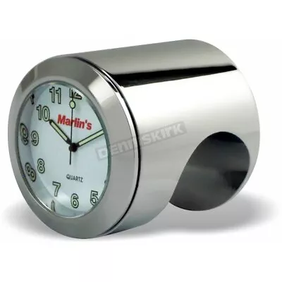 Marlin's Genuine Accessories White Talon Clock For 1 1/4  Handlebars - 182101 • $62.96