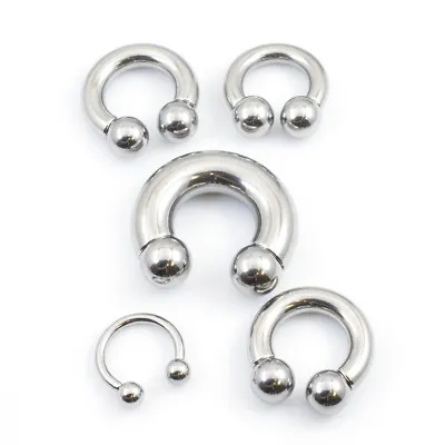 Horseshoe Ring Jewelry Made Of Surgical Steel Multiple Gauges And Size Available • $16.70