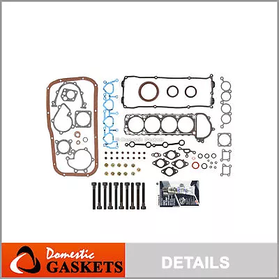 Fits 95-98 Nissan 240SX 2.4L DOHC Full Gasket Set Bolts KA24DE • $119.28